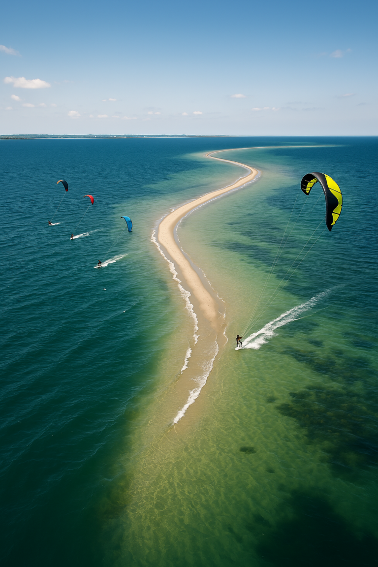 kitesurfing mewia rewa